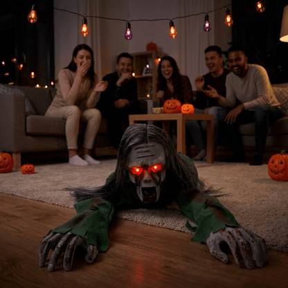 🧟‍♂️ Voice-Controlled Electric Crawling Ghost with Led Eye