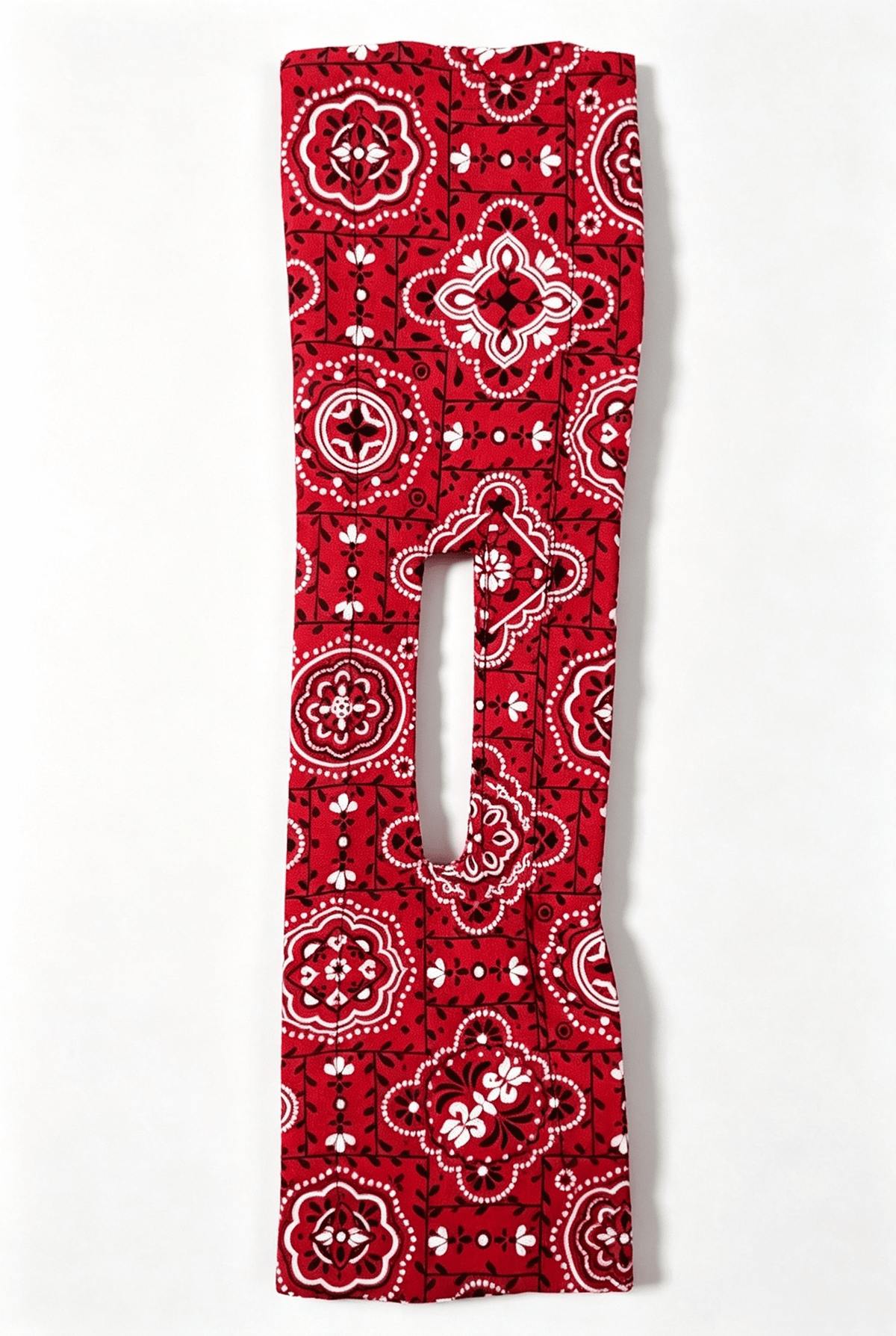 Western Print Low-Bun Hair Bow