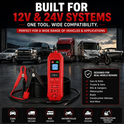 3-in-1 Automotive Power Circuit Probe & Relay Tester – 12V/24V Electrical Diagnostic Tool