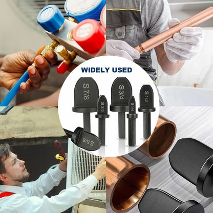 🔥LAST DAY 49% OFF - 🛠️🔧 HVAC Copper Pipe Swaging Tool Set | Drill Bit Expander Kit for AC Repair