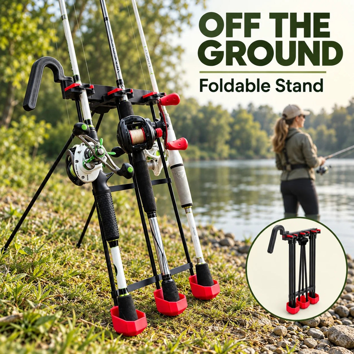 🎣 Modular Adjustable Fishing Rod Holder | Stand & Wall Rack