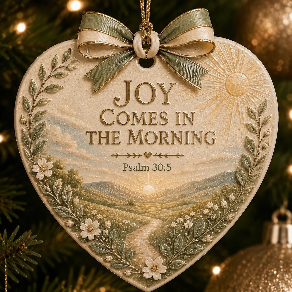 ⏳ Last Day 49% OFF – ✝️ Christian Scripture Ceramic Heart Ornament Collection | 9 Faith-Inspired Designs with Bible Verses, Elegant Ribbon & Timeless Christmas Details ❤️✨