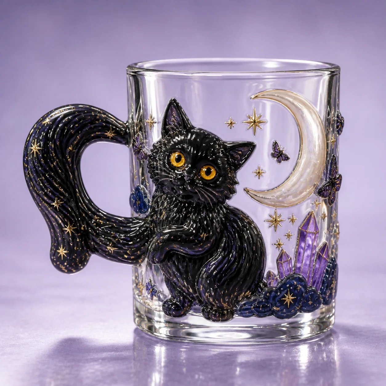 ⏳ Last Day 49% OFF – 🐾 Whimsical 3D Animal Sculpted Glass Mug Collection | 12oz Premium Clear Glass with Raised Animal Figures, Character-Specific Details & Playful Sculptural Accents ✨