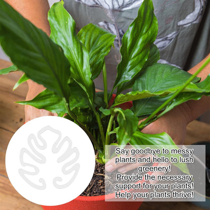 Clear Monstera Leaf Acrylic Plant Support Stake | Invisible Stem Support for Indoor Potted Plants 🌿