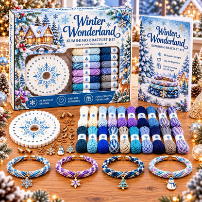 🎄 Christmas Kumihimo Bracelet Making Kit | DIY Braided Friendship Bracelets & Creative Handmade Holiday Gifts 🧶
