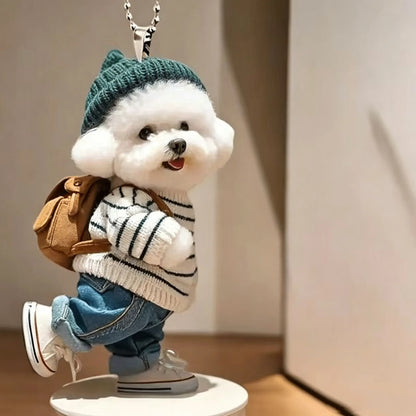 TODAY'S SPECIAL OFFER-50% OFF 🔥Internet-Famous Cartoon Teddy Dog 3D Keychain