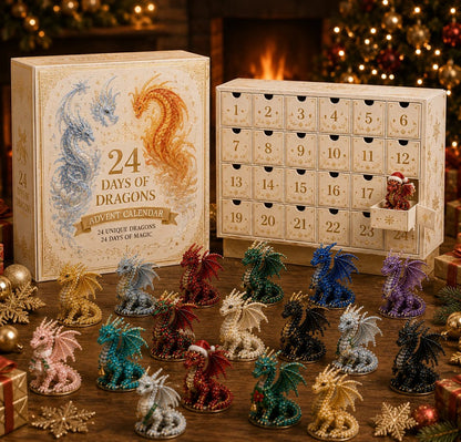 🐉 24 Days of Dragons Advent Calendar – 24 Unique Dragons, 24 Magical Christmas Surprises 🎄✨