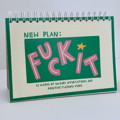 Sweary Affirmation Desk Flip Chart – 52 Weeks of Positive F*cking Vibes