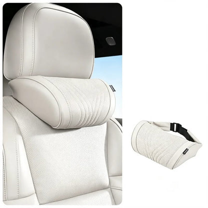 🚗💤Reduce fatigue while driving! Universal memory foam neck pillow for car – ergonomic headrest for long road trips.