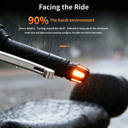 🎉⚡ LED Motorcycle Bar End Turn Signals – 4 Colors, Universal Fit 99% of Models⚡