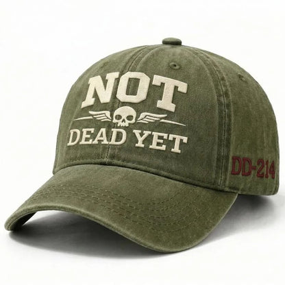 💥Flash Sale – Up to 50% Off! 🧢NOT DEAD YET Veteran Dad Hat