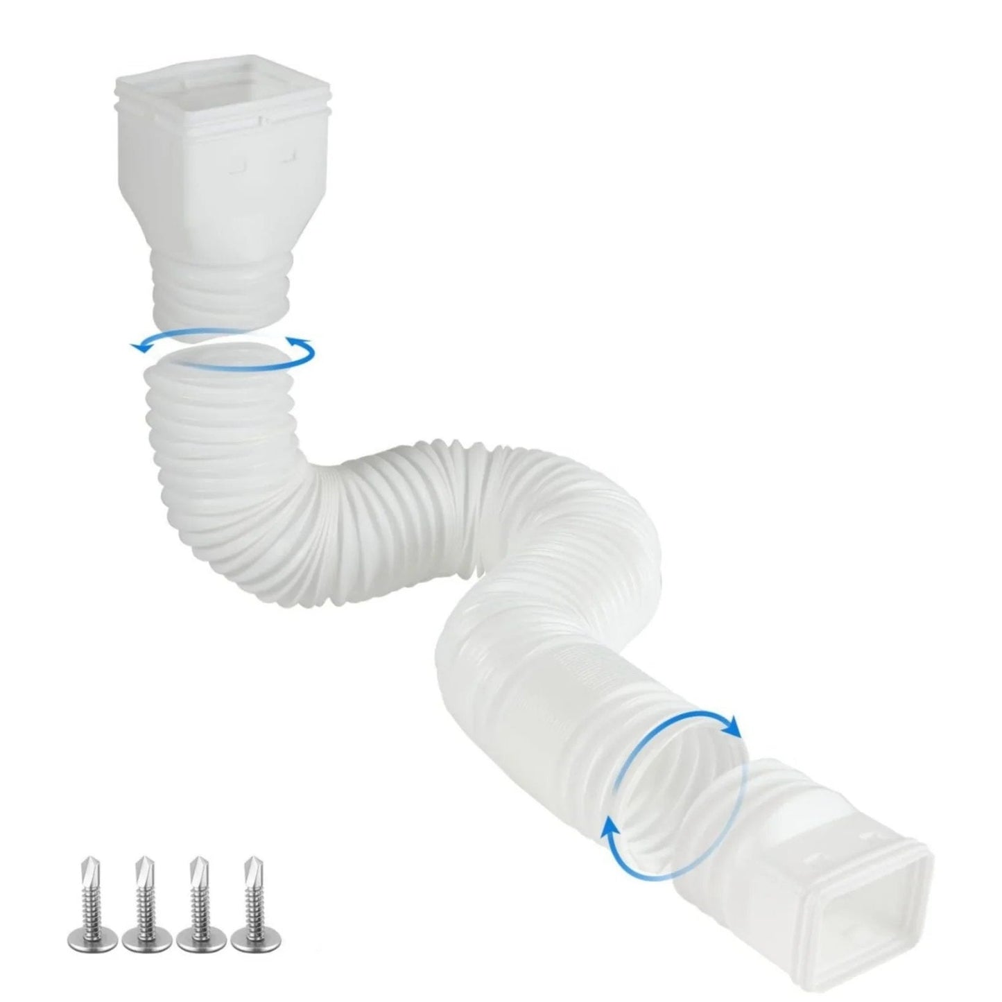 🌧️ Flexible Downspout Extension Kit – 22–63in Rainwater Drainage Pipe