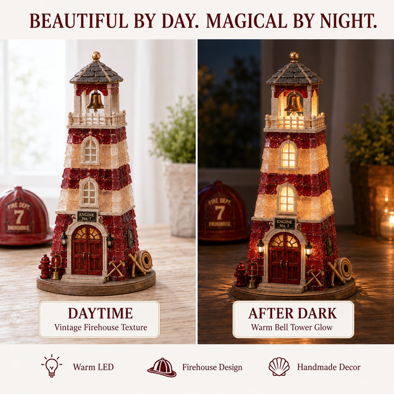 ⏳ Last Day 49% OFF – 🚒 Beginner-Friendly Vintage Firehouse Mosaic Light DIY Kit Collection | Complete Kit with Mosaic Pieces, LED Lights & Step-by-Step Guide Included 💕