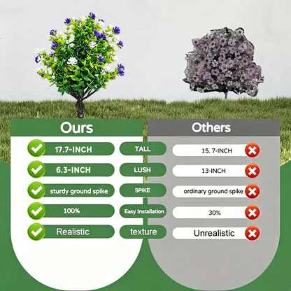 Artificial flowerswith ground stakes