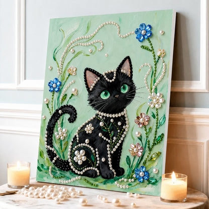 ✨ LAST DAY 49% OFF – Premium Pearl Self-Adhesive Canvas Art Kit | Pre-Printed Oil Canvas with Acrylic Pearl Pieces DIY Elegant 40×50cm Wall Decor 🖼️💎
