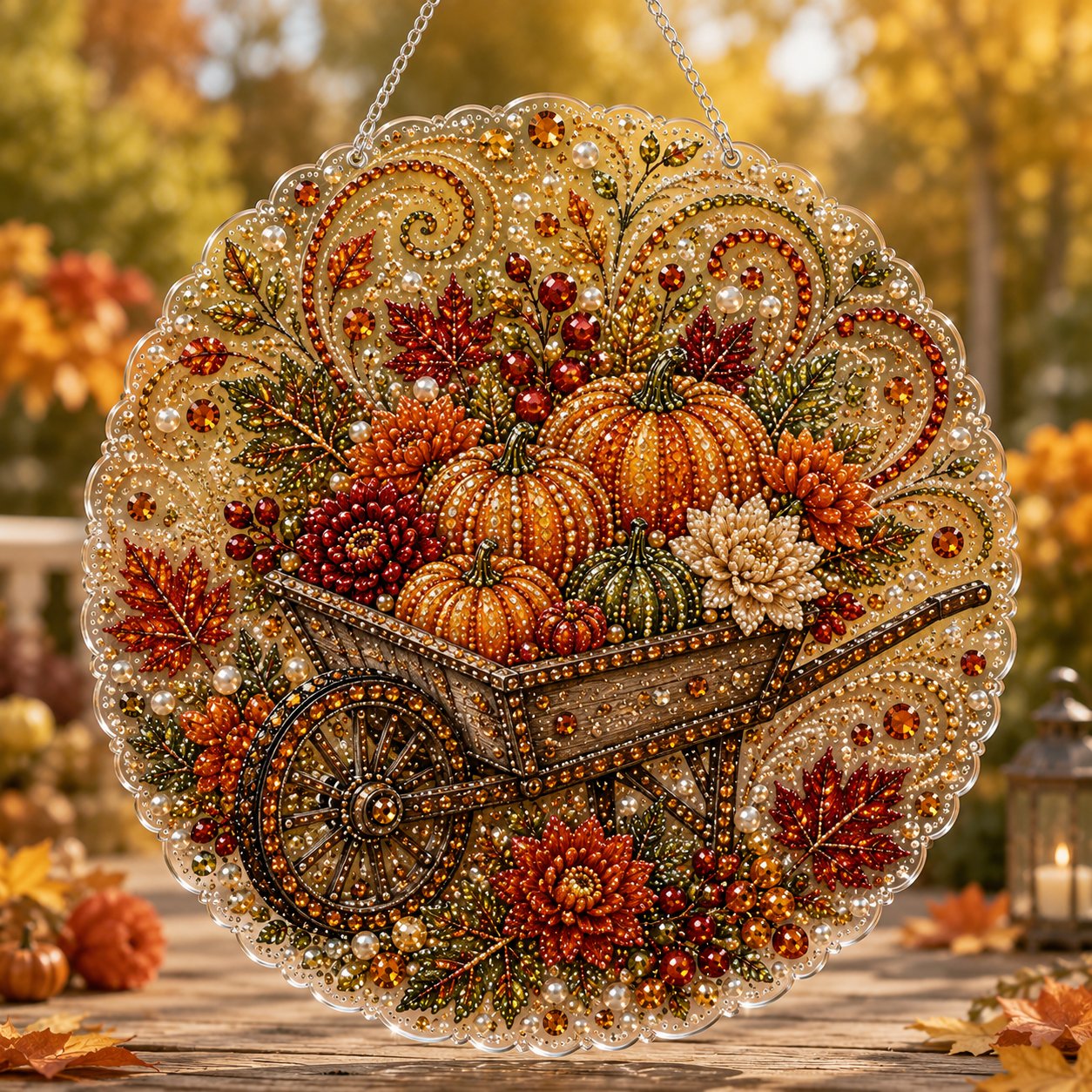 Autumn Diamond Painting Hanging Ornament