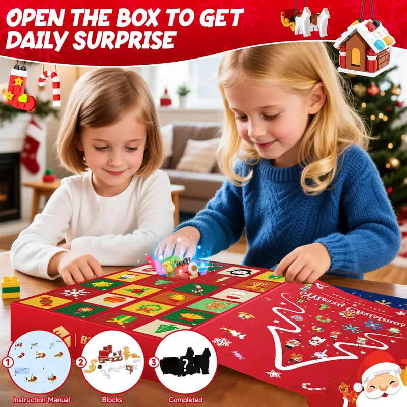 ⏳ Last Day 49% OFF – 🎄24-Day Christmas Surprise Countdown Calendar | 24 Daily Compartments with Surprise Toys for a Fun Screen-Free Holiday Tradition 🎁✨