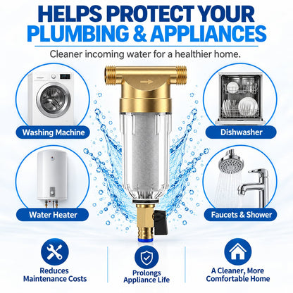 SimPure DC5P/S Whole House Water Pre-Filter