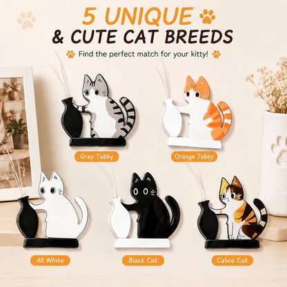 5 Pcs Cat Whisker Holder Refrigerator Magnets, Pet Memorial Decor