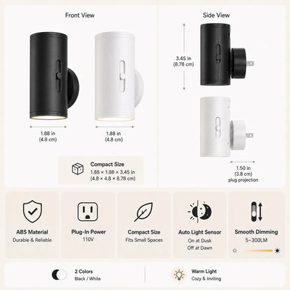 💡 Wireless Cylinder Wall Light — Cozy Glow Anywhere, No Wiring Needed! ✨🏠