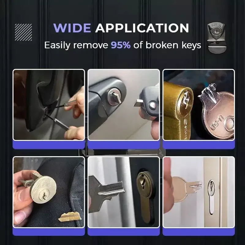 💯 👍12 pc Broken Key Extractor and Removal Tool Set - Fix jammed locks and keyholes