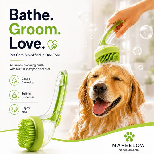 🎉 2026 Sale — Over 32,400 Sold 🧴 Pet Bath Brush – Grooming Tool 🐾📢📢Buy 2 Get 1 Free!!