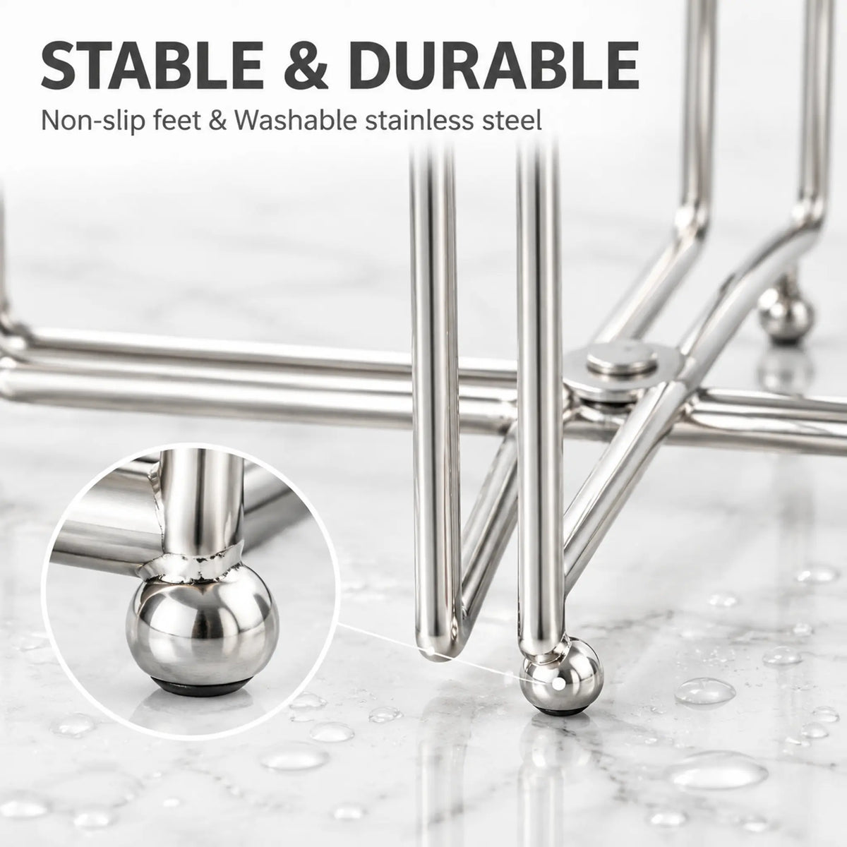 Easy to Disposal, Just Hook the Trash Bag, Foldable 304 Stainless Steel Trash Bag Holder🗑️ - image 6