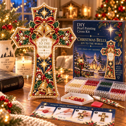 ✝️ Christmas Scripture Pearl Painting Cross DIY Kit Collection