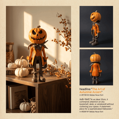 🎁🎉Only $32.99 This Week🌟👻Halloween Pumpkin Man Figurine/Decoration🎃