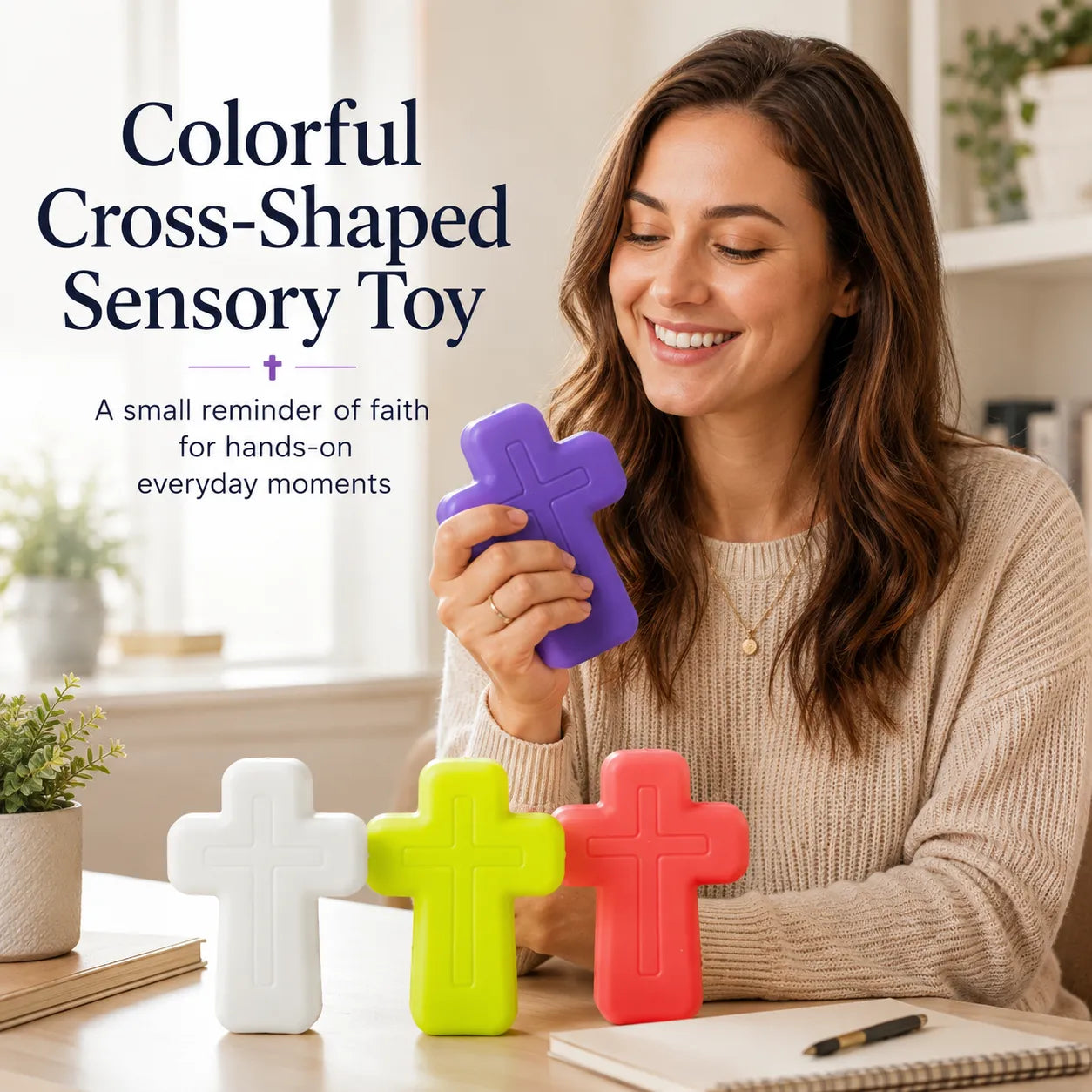 ✝️ LAST DAY 49% OFF – Colorful Cross Sensory Toy | Faith-Inspired Fidget Design with Meaningful Symbolism, Vibrant Colors & Portable Hands-On Fun 🌈