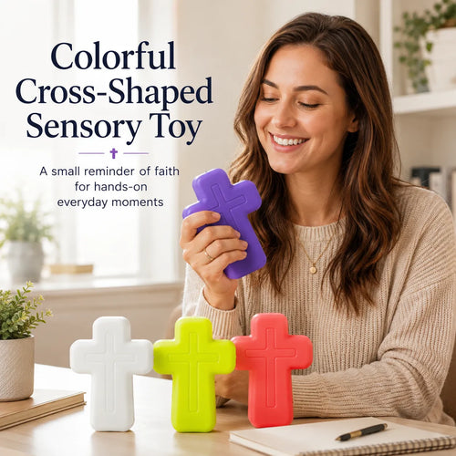 ✝️ LAST DAY 49% OFF – Colorful Cross Sensory Toy | Faith-Inspired Fidget Design with Meaningful Symbolism, Vibrant Colors & Portable Hands-On Fun 🌈
