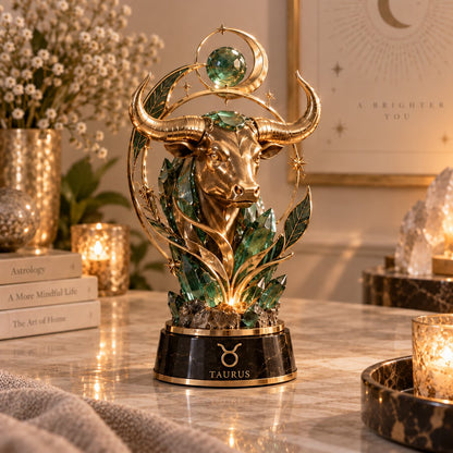 ⏳ Last Day 49% OFF – 🌙 Celestial Zodiac Sculpture | 12 Jewel-Like Zodiac Designs with Golden Details ✨