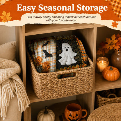 Halloween Patchwork Flannel Blanket