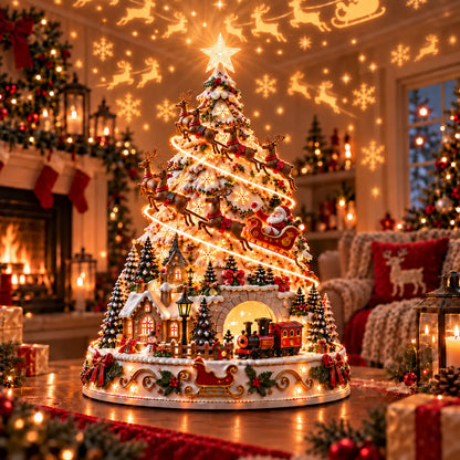 ⭐🏆 60,000+ Sold - 🎄MerryRealm™ Christmas Village Lightscape Tree