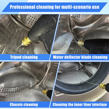 🎉Heavy Duty Hose High-Pressure Washer Spray Nozzle Kit for Drum Washing Machine & AC 4 Pack Straight/Side Spray Nozzles 7cm & 22.5cm 40° Tips 1-2GPM