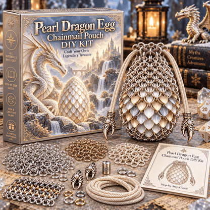 🔥Last Day 49% OFF - 🐉 Dragon Egg Chainmail Pouch DIY Kit