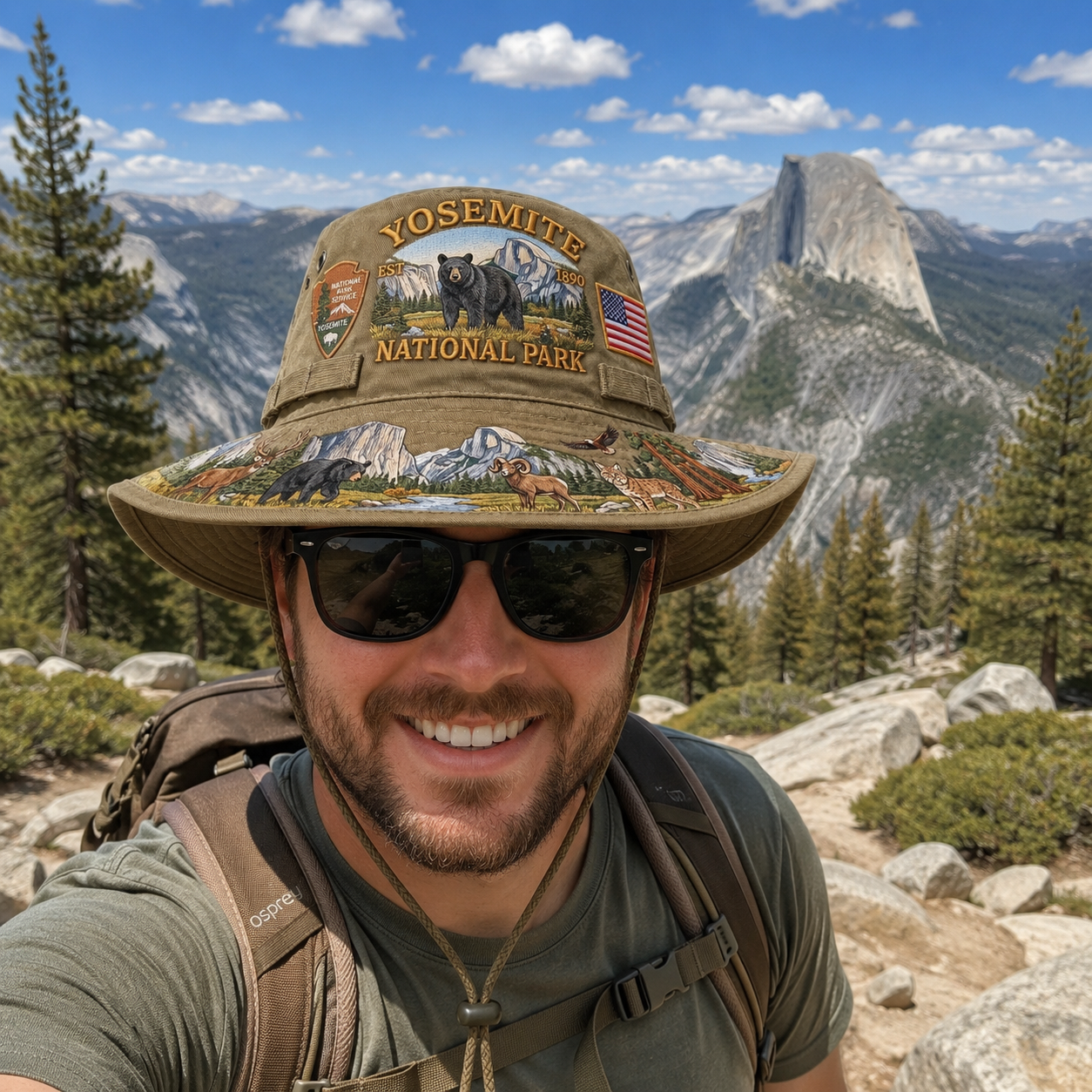 🇺🇸 Last Day Promo: 49% OFF 🐻 -Yosemite National Park Adventure Boonie Hat