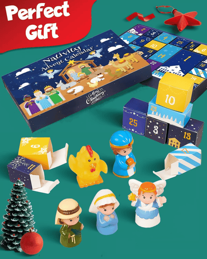🎄🏆Christmas Hot Sale 50% Off - 2026 Nativity Advent Calendar (25pcs) 💯NONTOXIC & ODORLESS