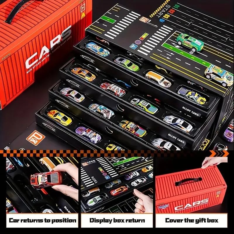 🎁LAST DAY 50% OFF🏎️48pcs Pull-Back Toy Cars Set