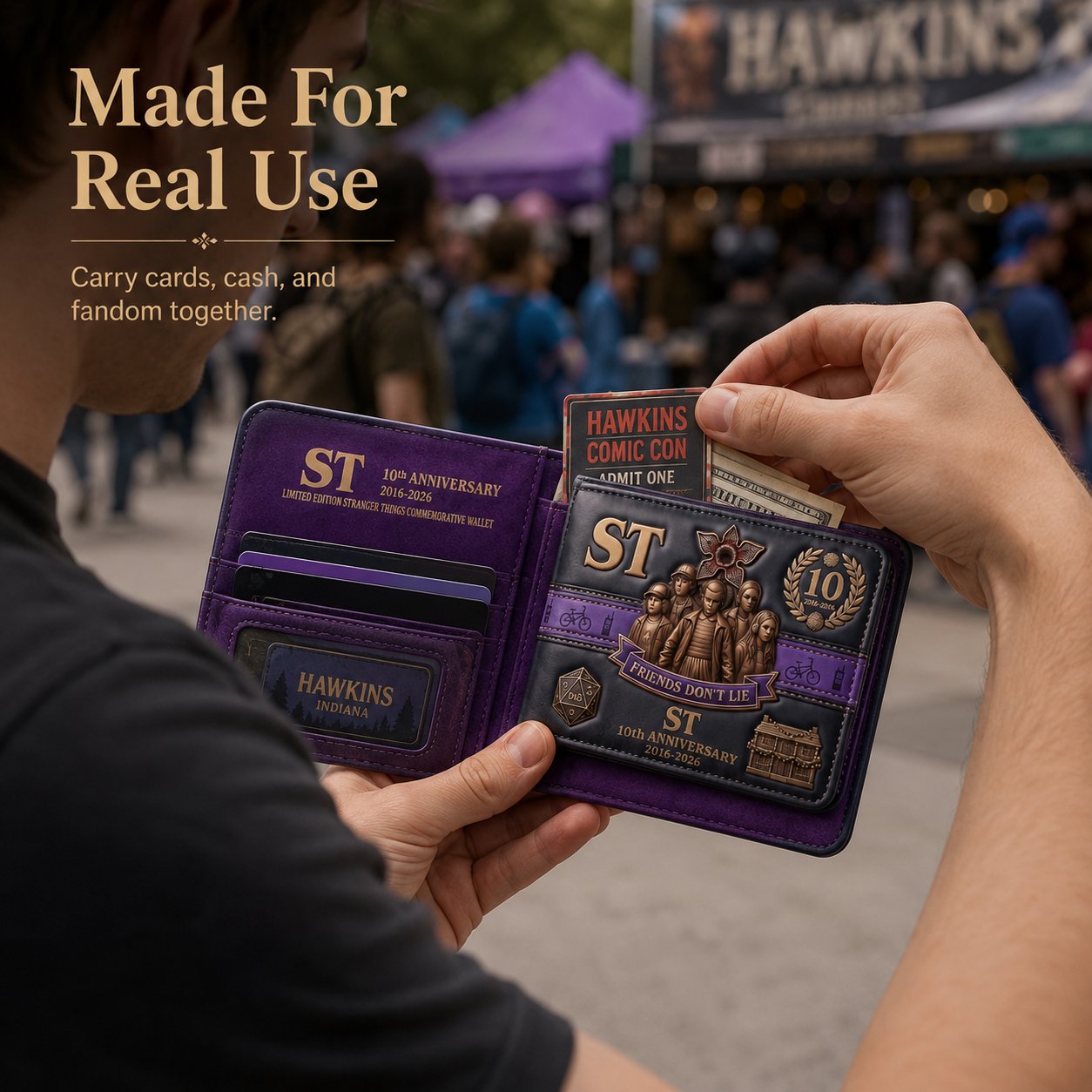 🦇 DARK UNIVERSE COLLECTOR'S EDITION WALLET – Gothic Horror Accessory