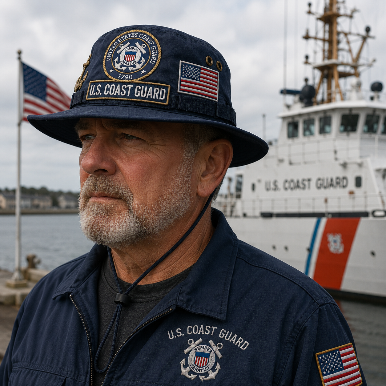 ⚓Last Day Promo: 49% OFF 🌊U.S. Coast Guard Semper Paratus Tribute Boonie Hat