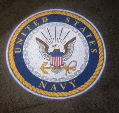 🇺🇸 Pride Shine Car Welcome Light | Patriotic Door Projection for Veterans & Military Families 🎖️
