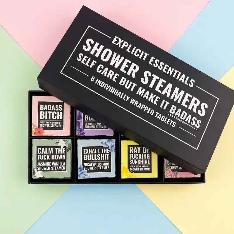 🧼8‑Scent Shower Steamer Gift Box for Women — A Relaxing Self‑Care Spa Gift🫧
