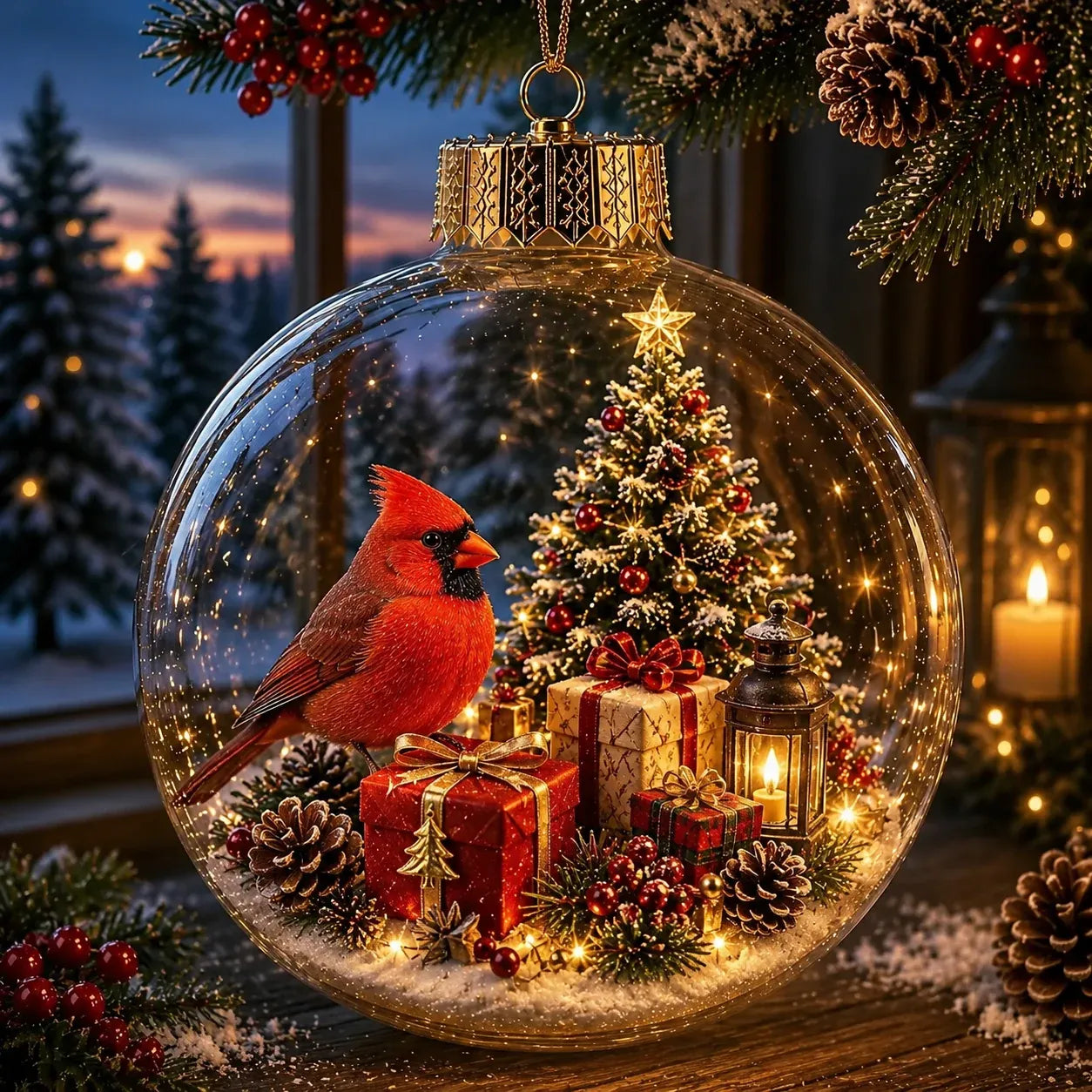 🎄✨ Magical Glass Christmas Ornaments