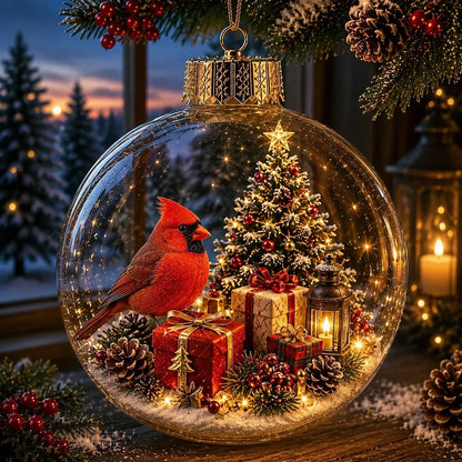 🎄✨ Magical Glass Christmas Ornaments