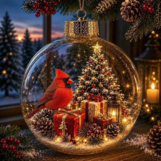🎄✨ Magical Glass Christmas Ornaments