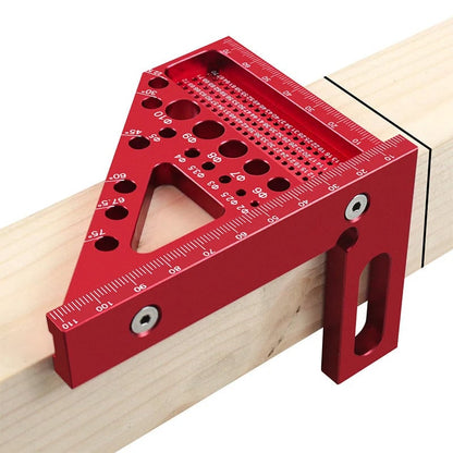📐 Aluminum Triangle Square for Woodworking | Red & Blue