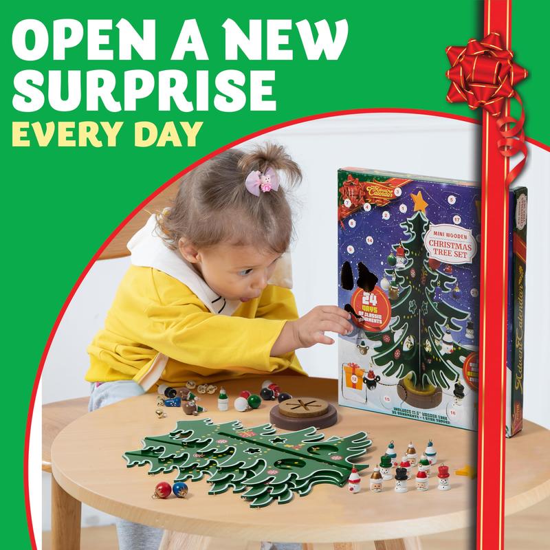 ⏳ Last Day 49% OFF – 🎄24-Day Christmas Tree Advent Calendar | 24 Unique Hanging Ornaments for Daily Surprises, Tree Decorating & Holiday Countdown Fun ✨