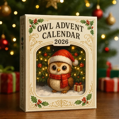 🦉2026 Owl Advent Calendar – 24-Day Christmas Countdown with Collectible Owl Figurines