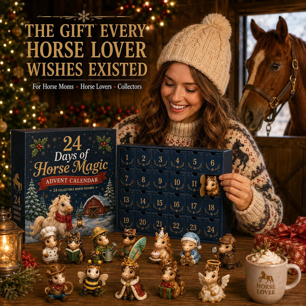 full 24 horse Advent Calendar collectible set